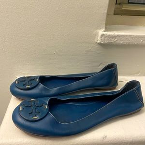 Blue Tory Burch ballet flats